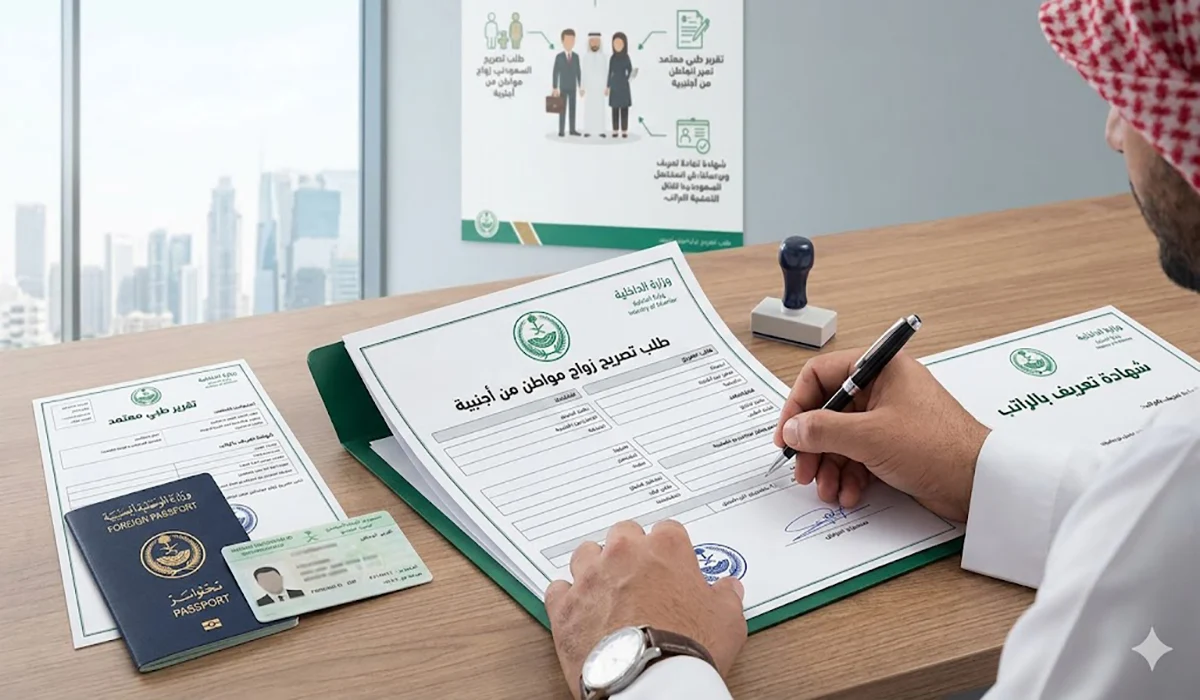 شروط تصريح الزواج من اجنبية