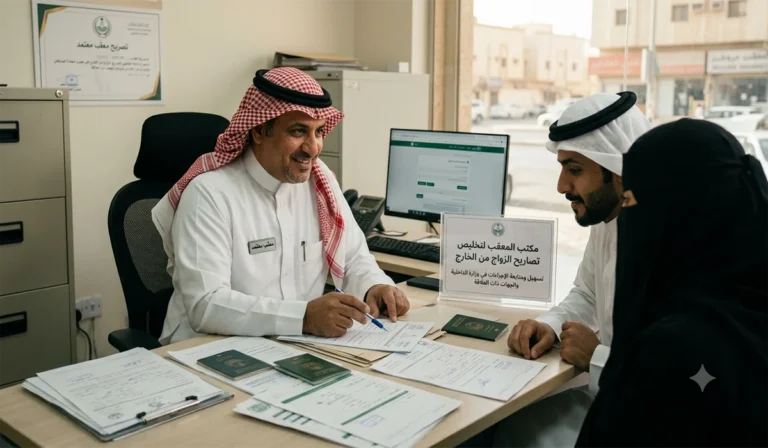 معقب تصريح زواج من الخارج